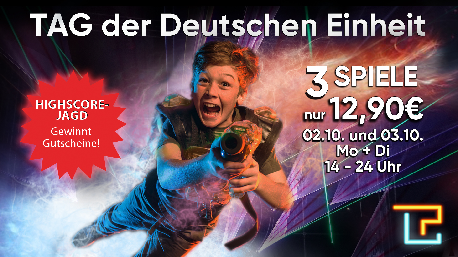 TAG der deutschen Einheit - LASERPLEX - LaserTag Arena Düsseldorf